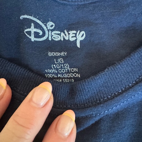 NWT Disney Blue Graphic T-Shirt Size LG (10-12) - Picture 4 of 6